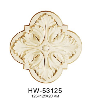 Орнамент Classic Home HW-53125 (125*125*20 mm) ліпний декор з поліуретану,