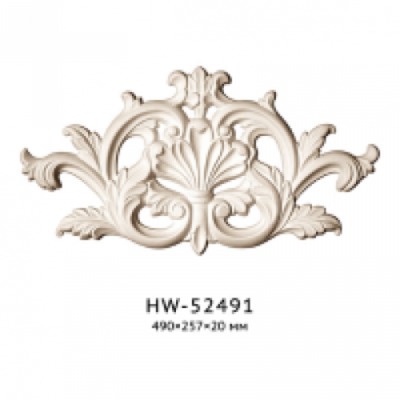 Орнамент Classic Home HW-52491 (490*257*20 mm) ліпний декор з поліуретану,