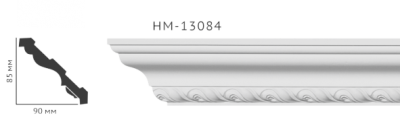 Карниз стельовий з орнаментом Classic Home New HM-13084 ліпний декор з поліуретану,