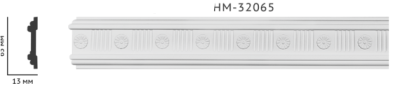 Молдинг для стін з орнаментом Classic Home HM-32065, ліпний декор изполиуретана