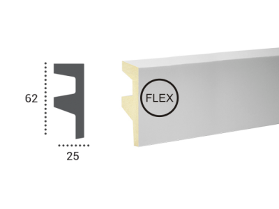 LED профілі Tesori KF 501 Flexi,ліпний декор з поліуретану.