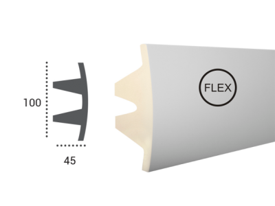LED профілі Tesori KF 503 Flexi,ліпний декор з поліуретану.