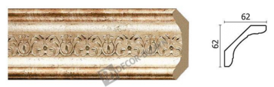 Карниз(плінтус) стельовий Арт-Багет 168-127,інтер'єрний декор.