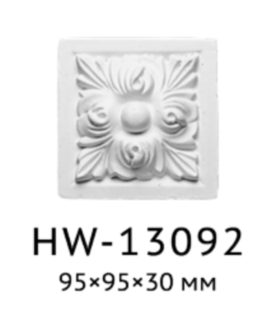 Квадрат Classic Home HW-13092, ліпний декор з поліуретану