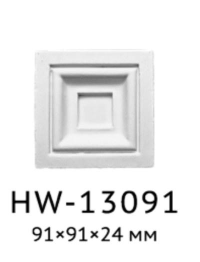 Квадрат Classic Home HW-13091, ліпний декор з поліуретану