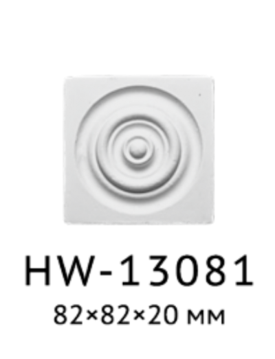 Квадрат Classic Home HW-13081, ліпний декор з поліуретану