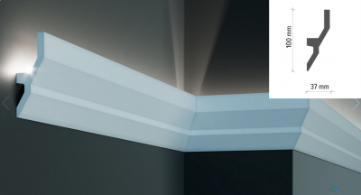 LED профілі Tesor KF 720 (2.44 м), Світлодіодні системи непрямого освітлення з поліуретан.