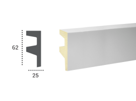 LED профілі Tesori KF 501,ліпний декор з поліуретану.