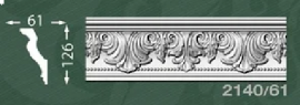 Плінтус стельовий з орнаментом з пінопласту Baraka Dekor 2140/61